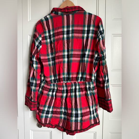 Victoria’s Secret Plaid Rhinestone Romper Size Large - Picture 5 of 11